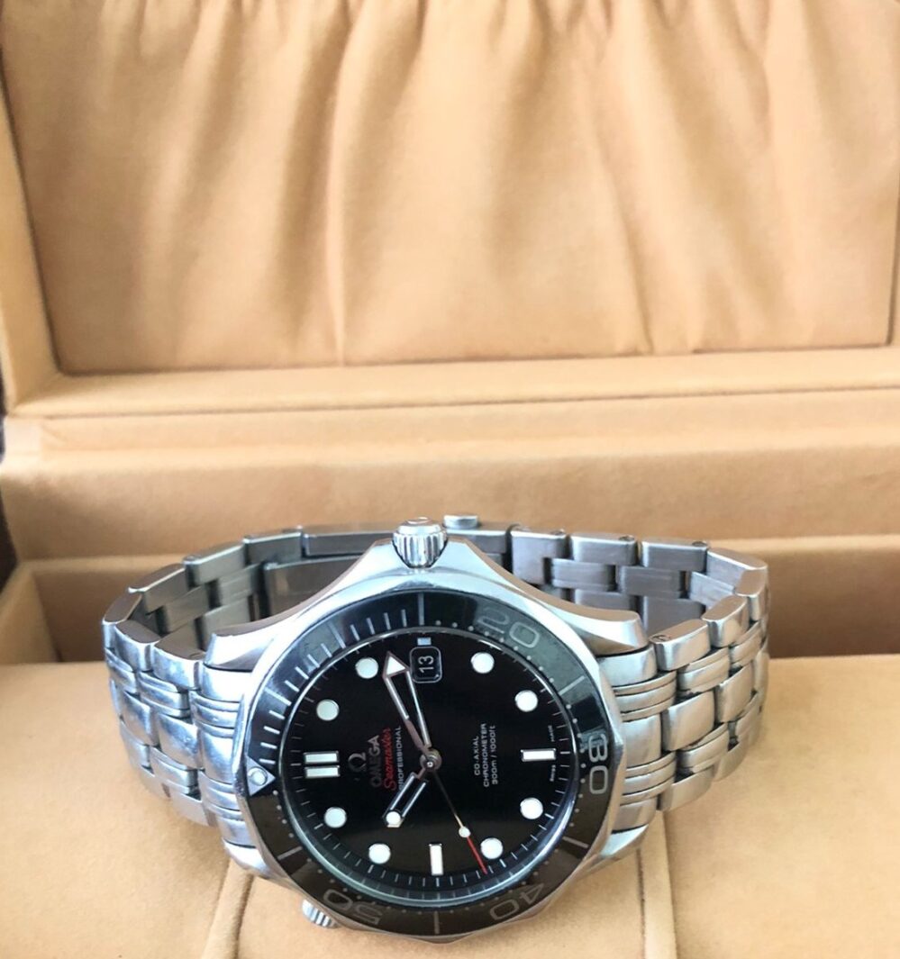 Omega Seamaster Diver 300 M Black Automatic 21230412001003 Full Set