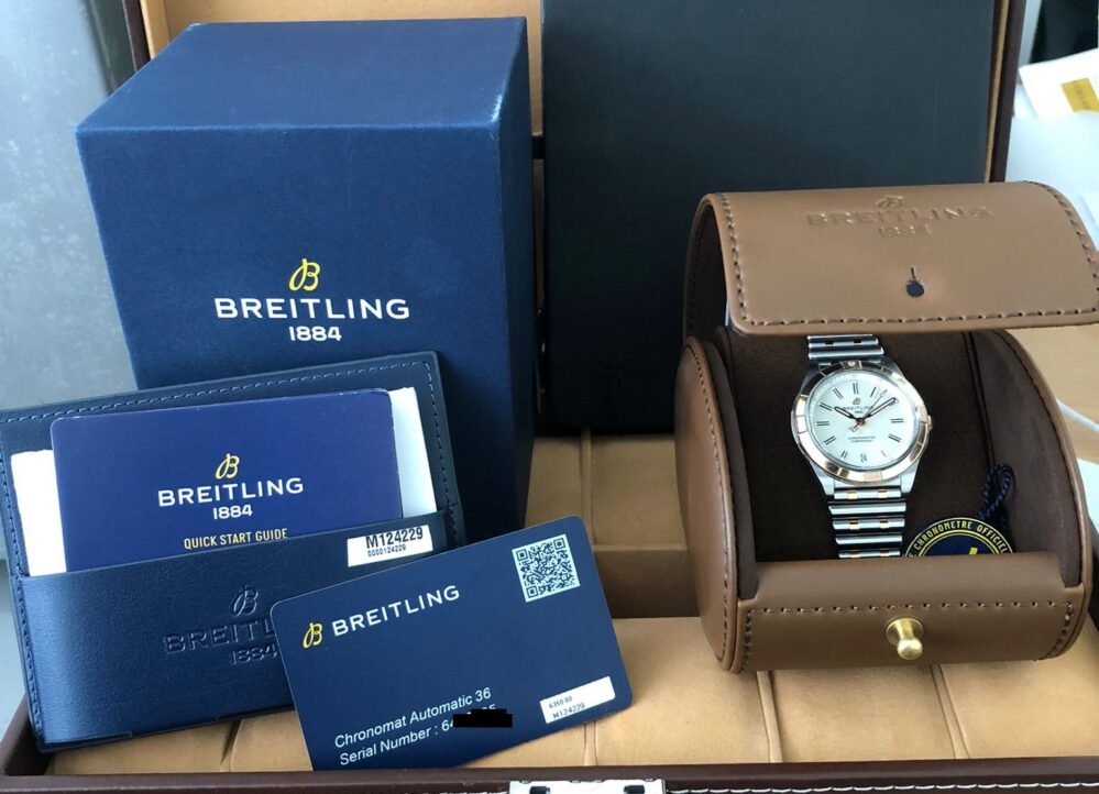 Breitling Chronomat 36 UB10380 Automatic Steel & Gold Full Set - Image 3