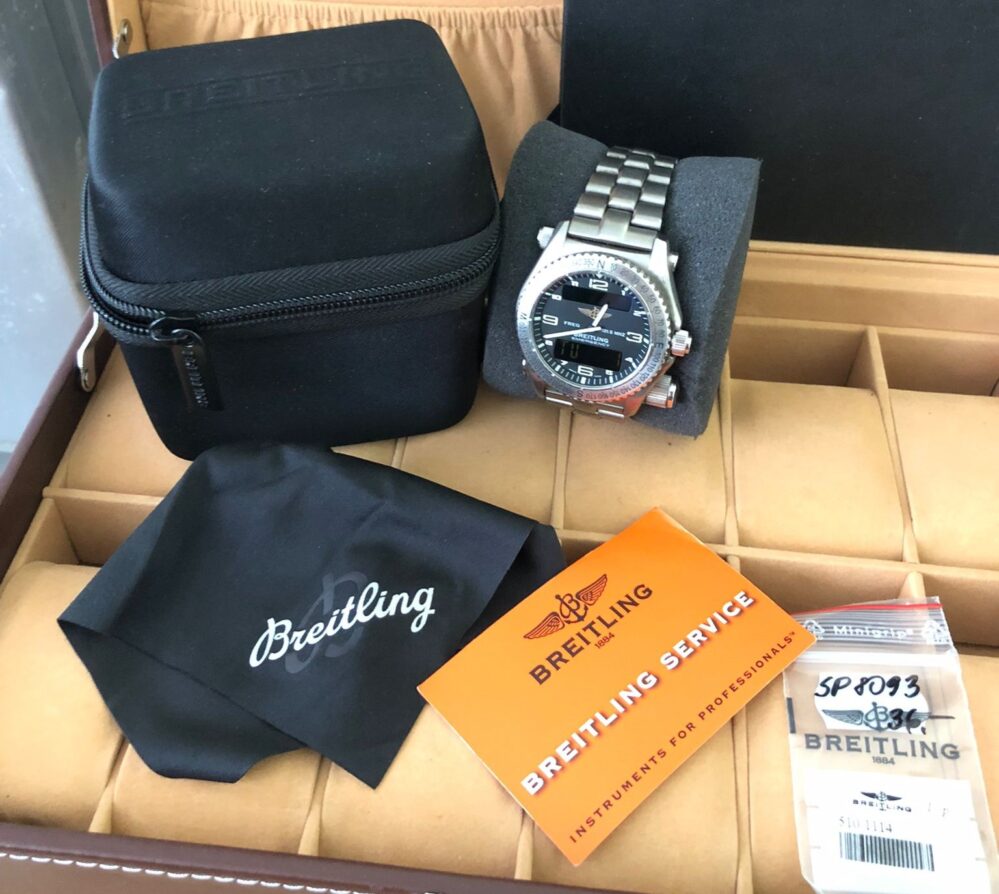 Breitling Emergency E56121 43mm Service Papers Superb Condition - Image 3