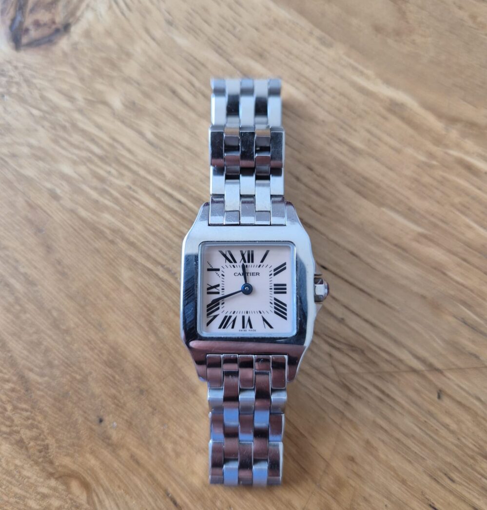 Cartier Santos Demoiselle 20mm W25075Z5 2698 Pink Mop Dial Year 2023