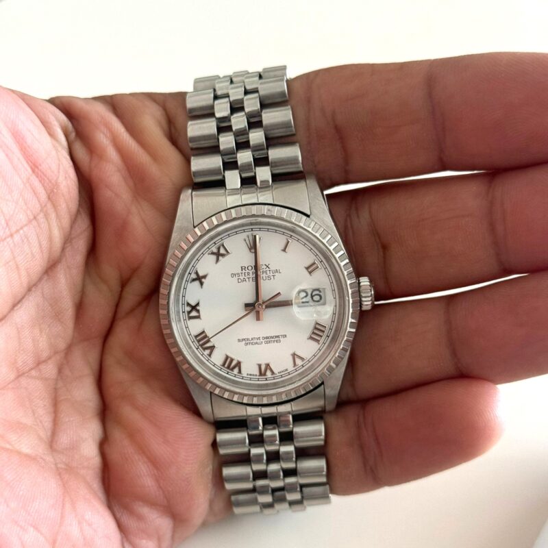 Rolex Datejust 36 16220 Original Rolex White Dial Year 1999
