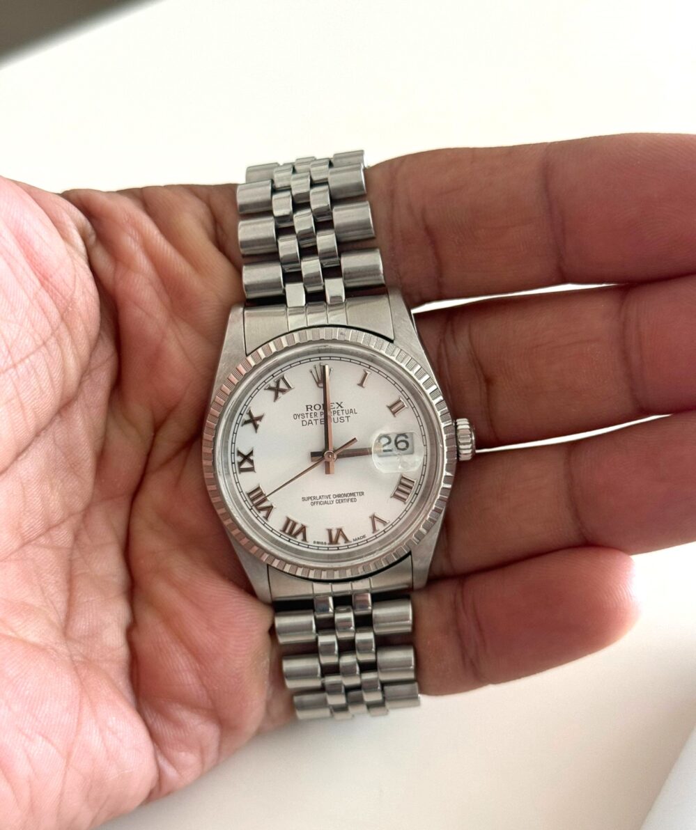 Rolex Datejust 36 16220 Original Rolex White Dial Year 1999