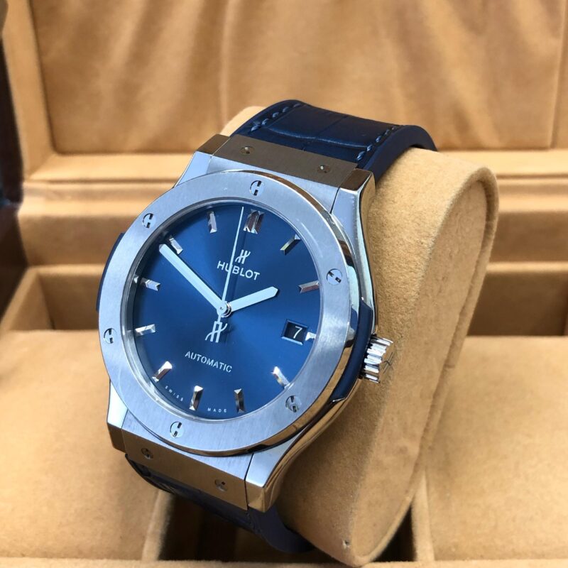 Hublot Classic Fusion 511.NX.7170.LR Blue Excellent Condition Box & Papers