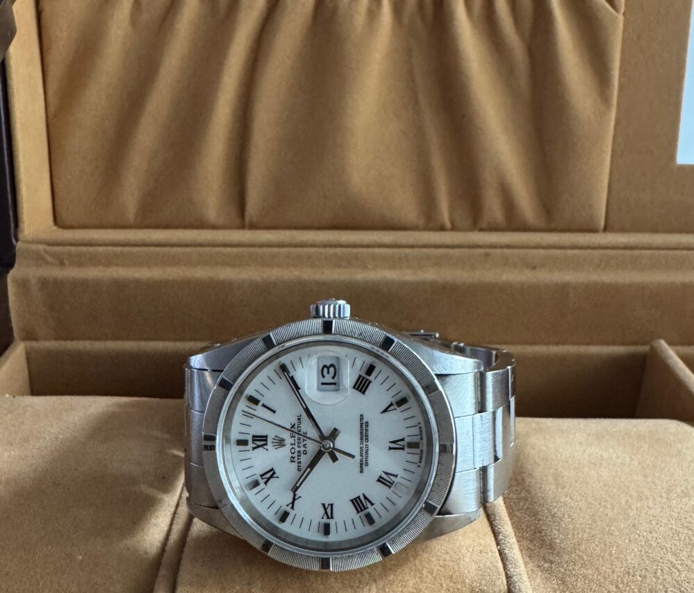 Rolex Oyster Perpetual Date 15200 White Dial Year 1996 - 3135 Movement