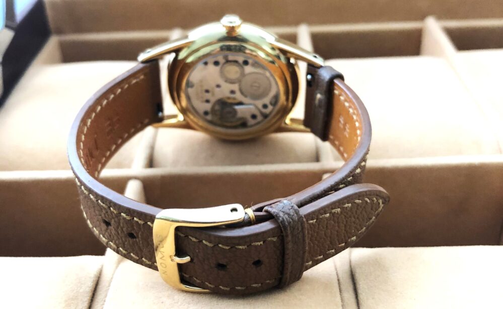 NOMOS Orion 313 Solid 18k Gold Case Hand Wind Movement 35mm Case - Image 6