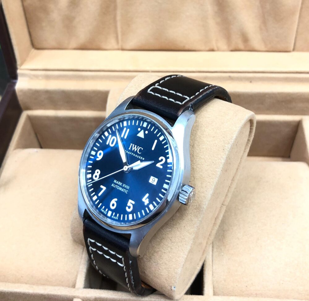 IWC Pilot Mark Le Petit Prince Mark XVIII Full Set Blue Dial IW327004
