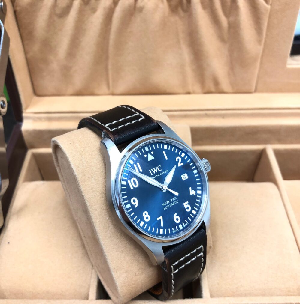 IWC Pilot Mark Le Petit Prince Mark XVIII Full Set Blue Dial IW327004 - Image 4